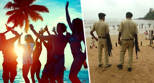 Новости Гоа 2021. Туристов штрафуют за распитие алкоголя на пляжах